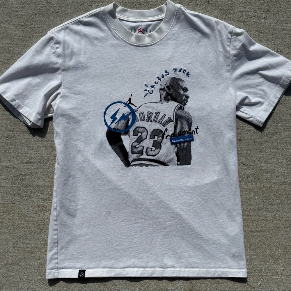 Jordan x Travis Scott x Fragment Mens Short Sleeve T-Shirt